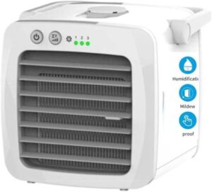 AR CONDICIONADO PORTATIL REFRIGERADOR DE AR NANO FILTROS 3 EM 1 MINI VENTILADOR PURIFICADOR USB