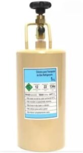Cilindro de Gás Refrigerante, 1 Kg, Compatível com R12_R22_R134, Garrafa Recarregável