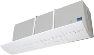 Defletor De Ar Condicionado Split Tamanho Ajustável De 70cm A 110cm Com Ajuste De Ângulo 180 Graus