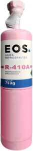 Gás Refrigerante R410a Eos Cilind 750g c_Válvula e Manopla