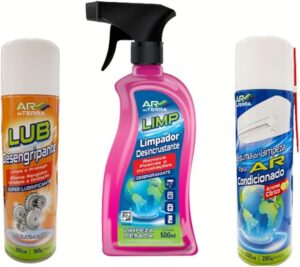 Kit limpeza para Ar condicionado 3 itens.