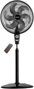 Ventilador de Coluna Mallory Air Timer TS+ Com Controle Remoto 126W, Silencioso, Com Hélice de 6 pás, Auto desligamento programável de até 7 horas - PR-GR - 127V